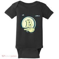 Retro Bitcoin Sunrise Baby Bodysuit thumb 0