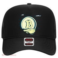 Retro Bitcoin Sunrise Hat thumb 0