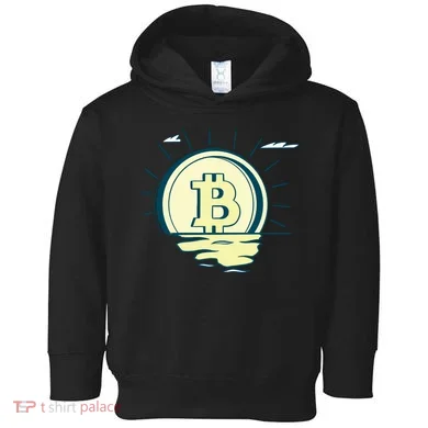 Retro Bitcoin Sunrise Toddler Hoodie