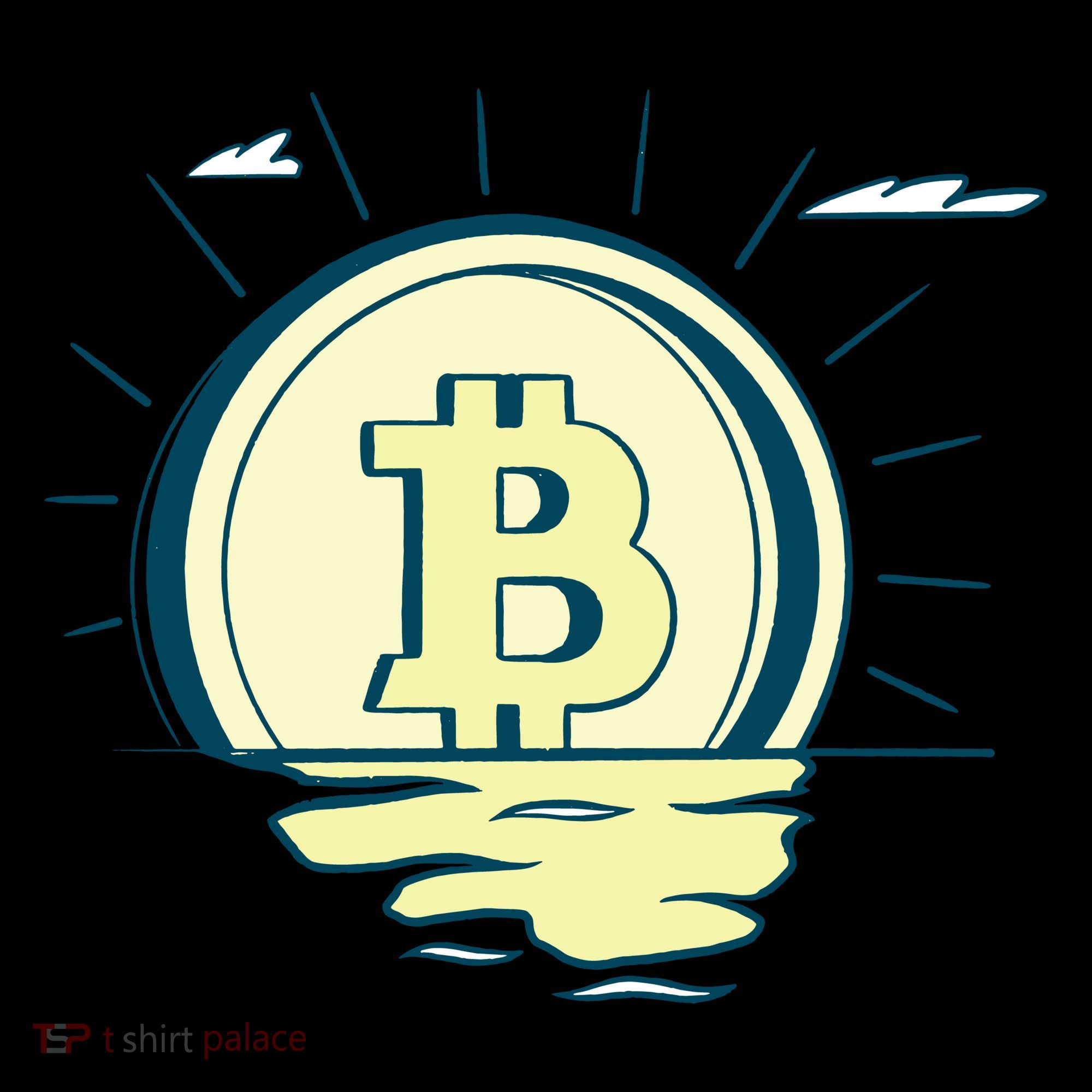 Retro Bitcoin Sunrise Toddler Hoodie