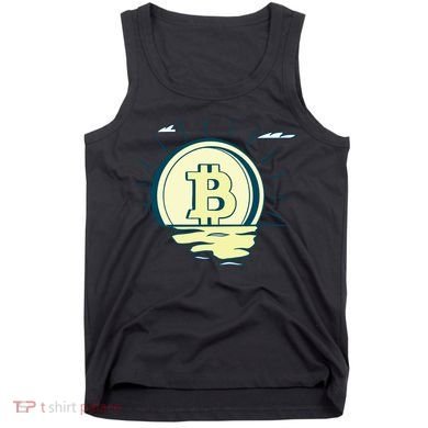 Retro Bitcoin Sunrise Tank Top