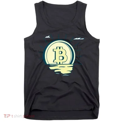 Retro Bitcoin Sunrise Tank Top