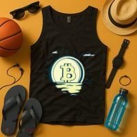 Retro Bitcoin Sunrise Tank Top thumb 4