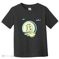 Retro Bitcoin Sunrise Toddler T-Shirt thumb 0