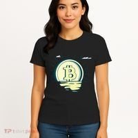 Retro Bitcoin Sunrise Women's T-Shirt thumb 4