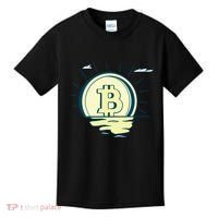 Retro Bitcoin Sunrise Kids T-Shirt thumb 0