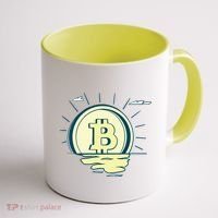 Retro Bitcoin Sunrise Coffee Mug thumb 1