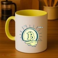 Retro Bitcoin Sunrise Coffee Mug thumb 4