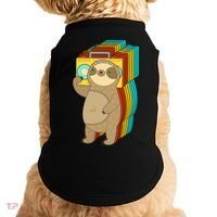 Retro Boombox Sloth Doggie Tank thumb 0
