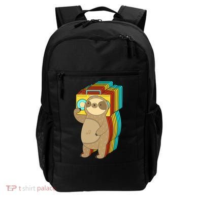 Retro Boombox Sloth Backpack