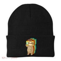 Retro Boombox Sloth Beanie thumb 0