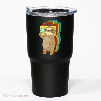 Retro Boombox Sloth Tumbler