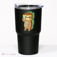 Retro Boombox Sloth Tumbler thumb 0