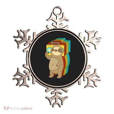 Retro Boombox Sloth Ornament