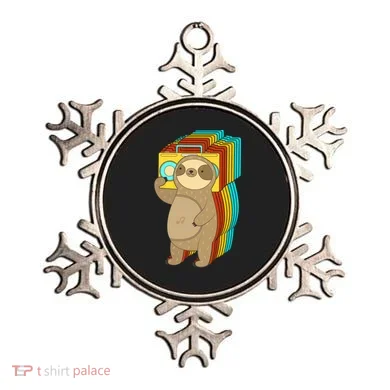 Retro Boombox Sloth Ornament