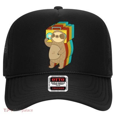 Retro Boombox Sloth Hat