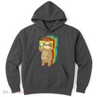Retro Boombox Sloth Hoodie thumb 0