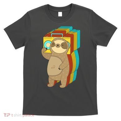 Retro Boombox Sloth T-Shirt