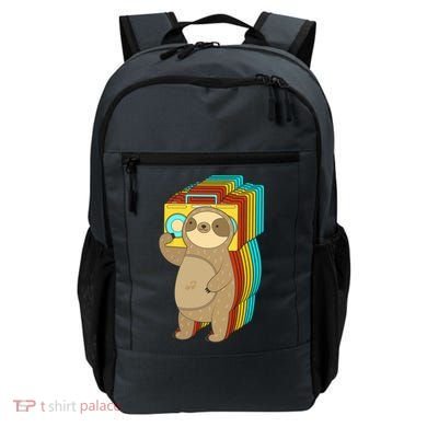 Retro Boombox Sloth Backpack