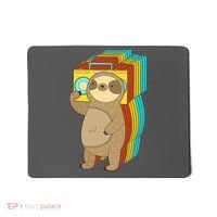 Retro Boombox Sloth Mousepad thumb 0