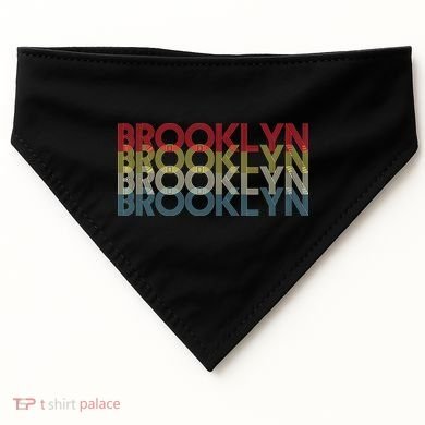 Retro Brooklyn Logo USA-Made Doggie Bandana