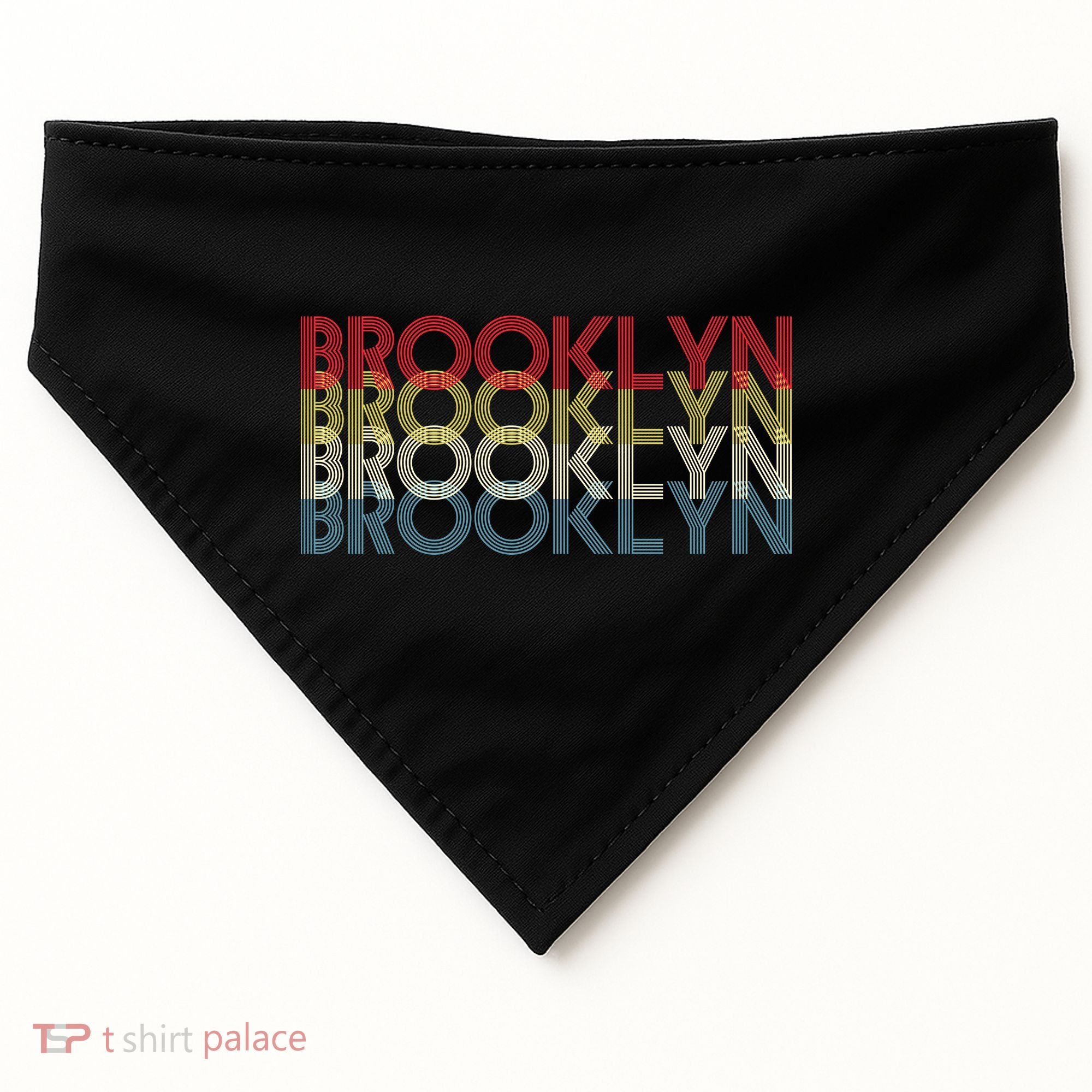 Retro Brooklyn Logo USA-Made Doggie Bandana