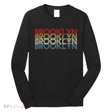 Retro Brooklyn Logo Long Sleeve Shirt