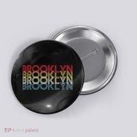 Retro Brooklyn Logo Button thumb 0