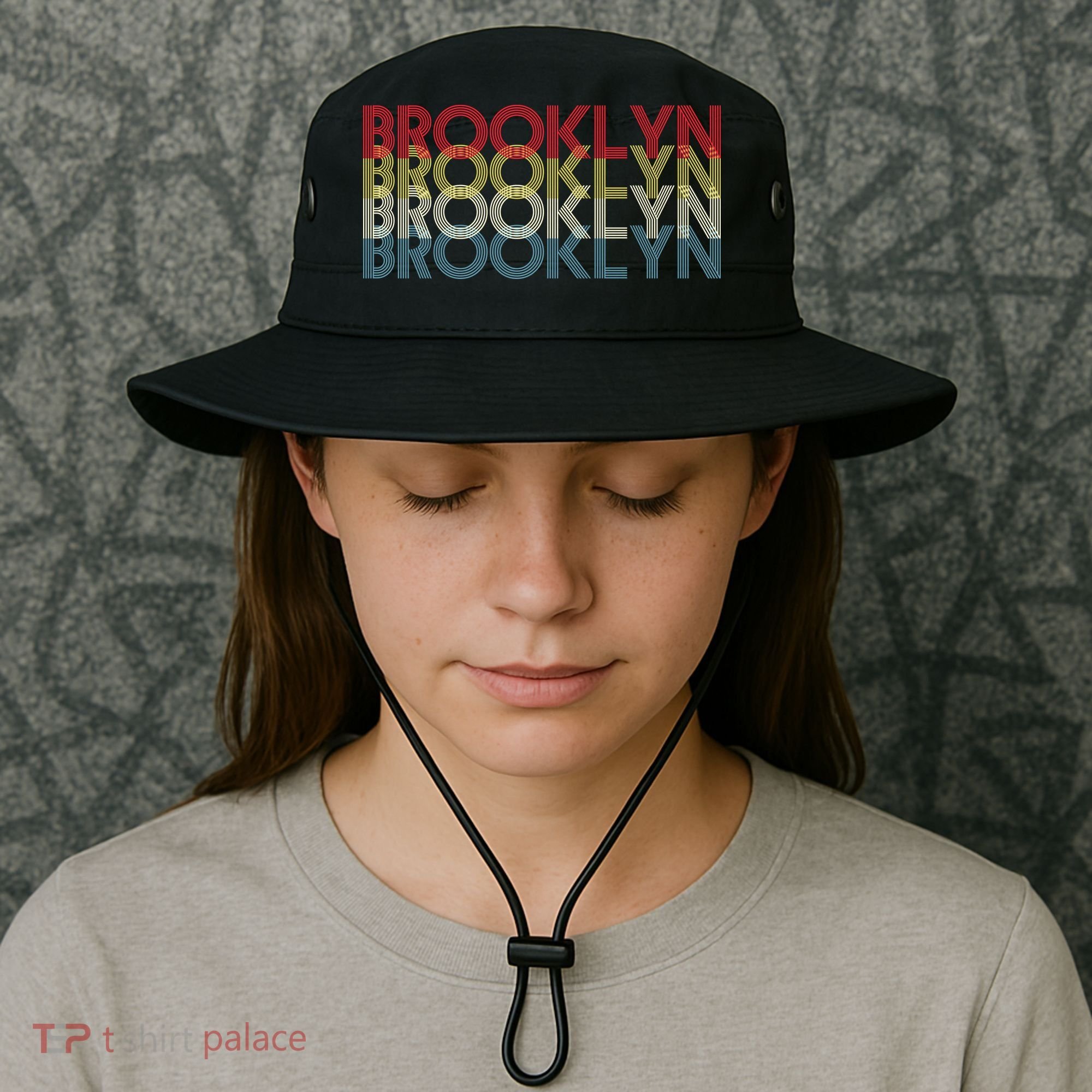 Retro Brooklyn Logo Bucket Hat