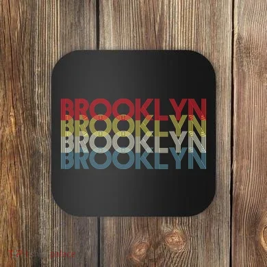 Retro Brooklyn Logo Coaster