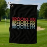 Retro Brooklyn Logo Golf Towel thumb 1