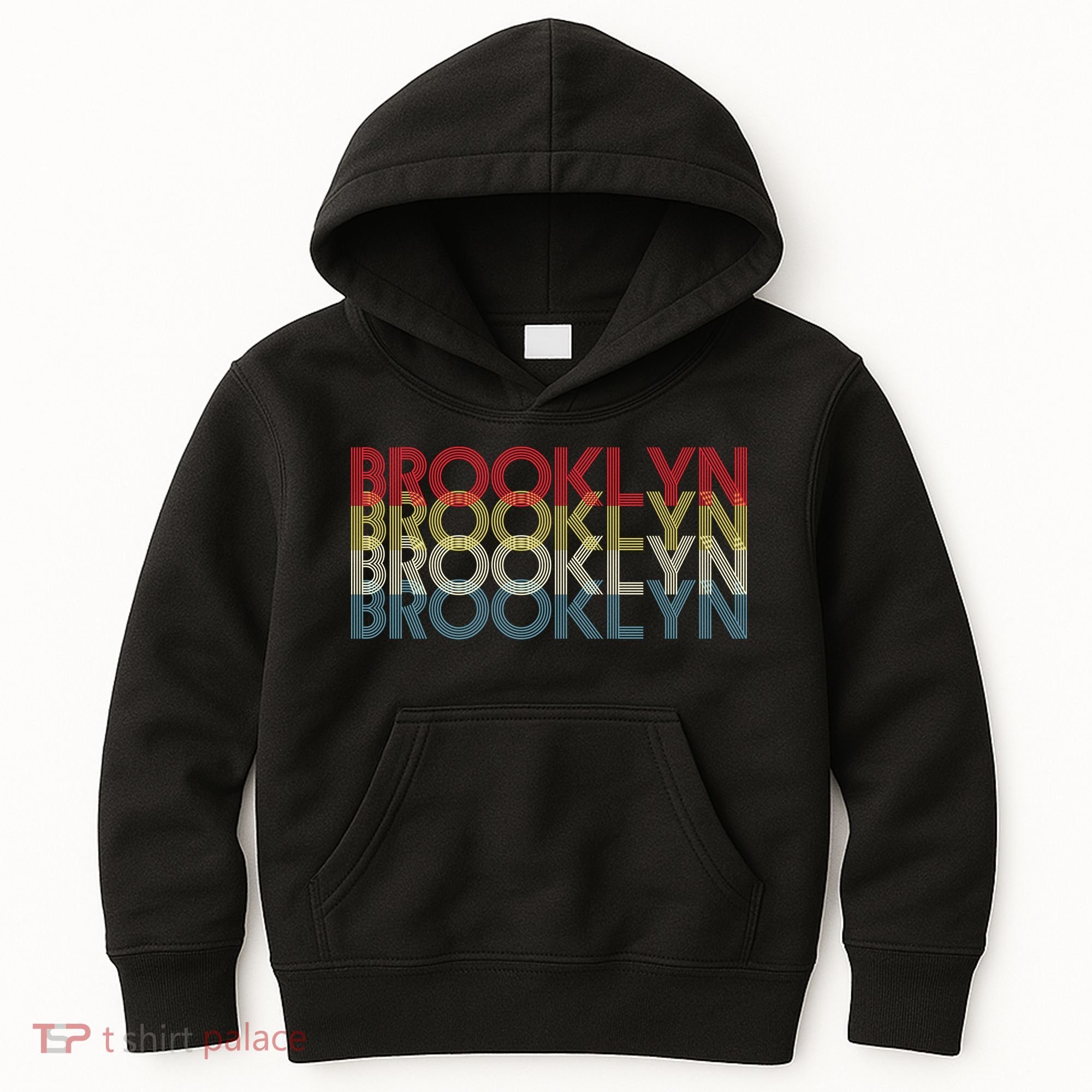 Retro Brooklyn Logo Kids Hoodie