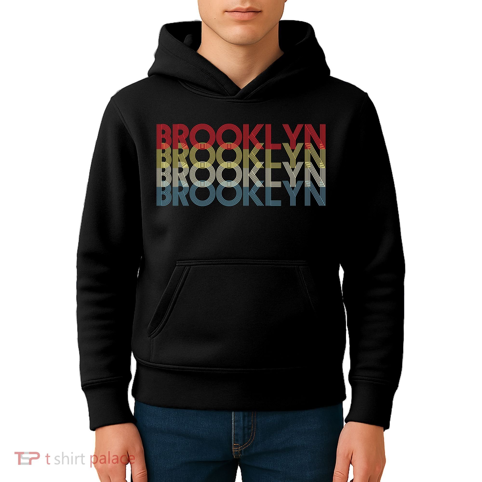 Retro Brooklyn Logo Kids Hoodie