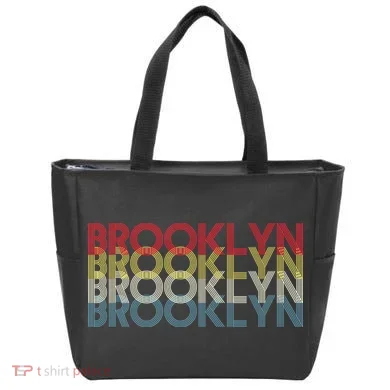 Retro Brooklyn Logo Tote Bag