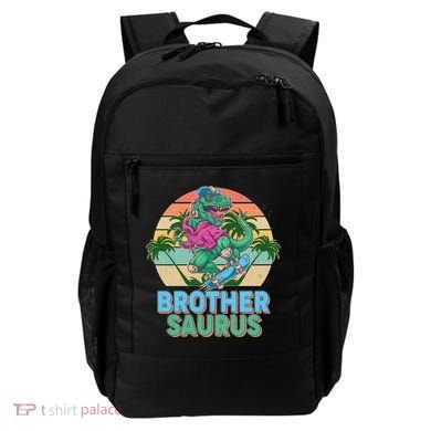 Retro Brother Saurus T-Rex Dinosaur Backpack