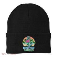 Retro Brother Saurus T-Rex Dinosaur Beanie thumb 0