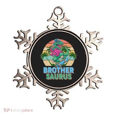Retro Brother Saurus T-Rex Dinosaur Ornament