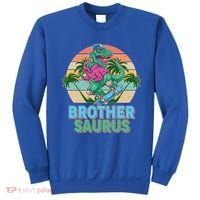 Retro Brother Saurus T-Rex Dinosaur Sweatshirt thumb 0