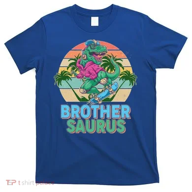 Retro Brother Saurus T-Rex Dinosaur T-Shirt