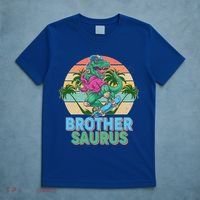Retro Brother Saurus T-Rex Dinosaur T-Shirt thumb 5