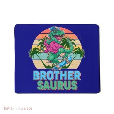 Retro Brother Saurus T-Rex Dinosaur Mousepad