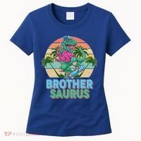 Retro Brother Saurus T-Rex Dinosaur Women's T-Shirt thumb 0