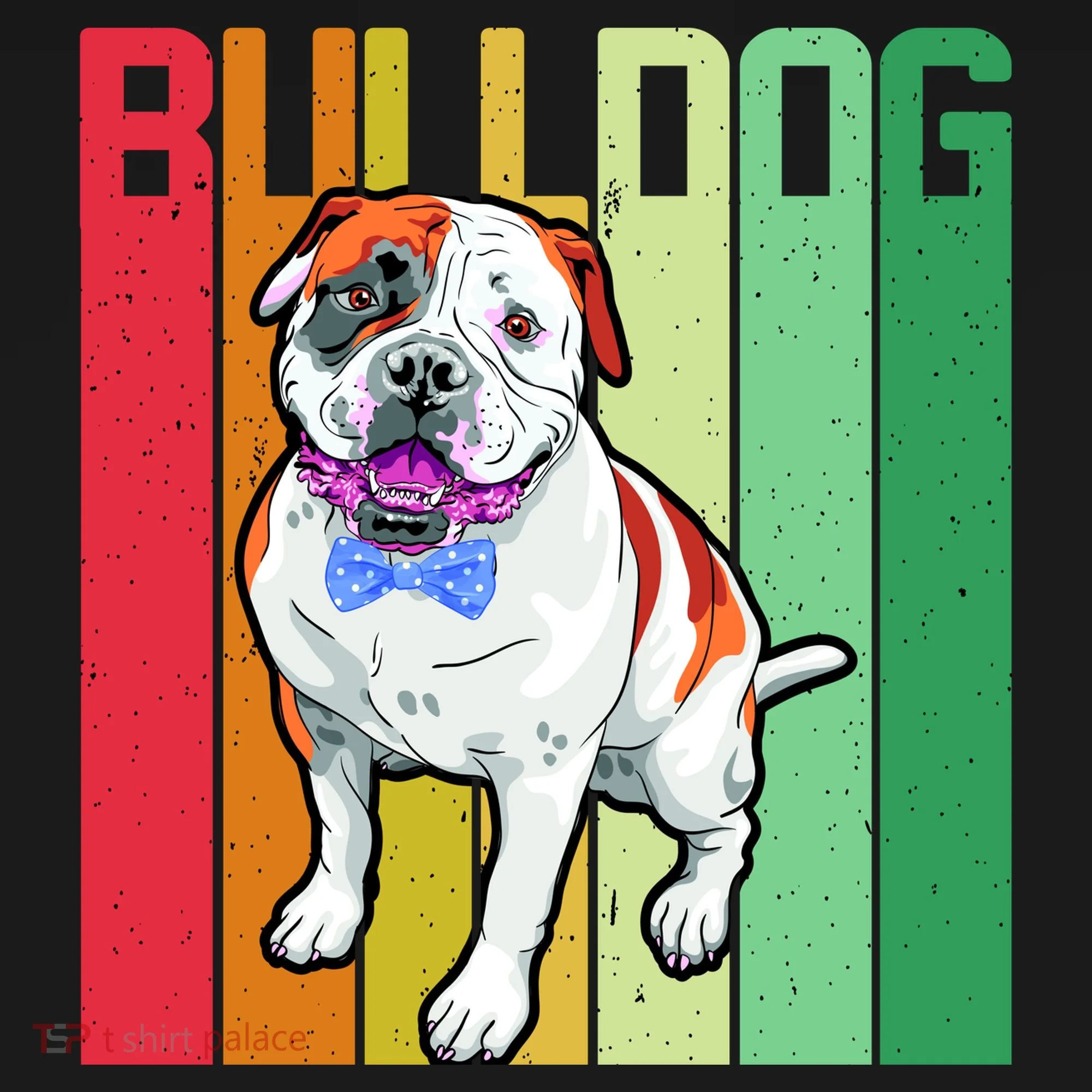 Retro Bulldog Doggie Tank