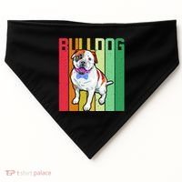 Retro Bulldog USA-Made Doggie Bandana thumb 0
