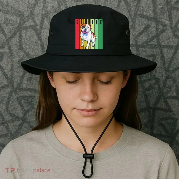 Retro Bulldog Bucket Hat
