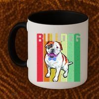 Retro Bulldog Coffee Mug thumb 2