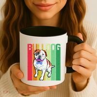 Retro Bulldog Coffee Mug thumb 3