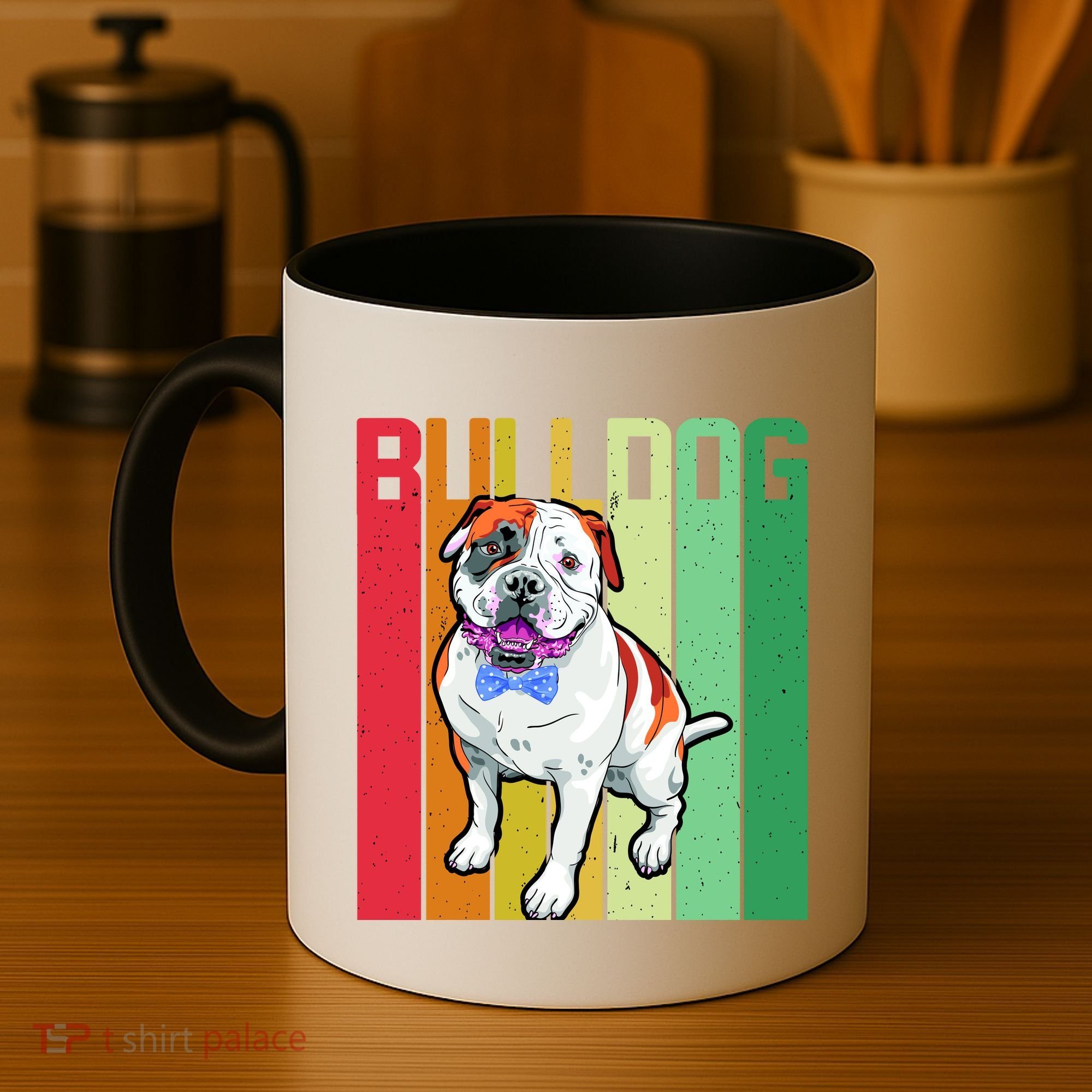 Retro Bulldog Coffee Mug