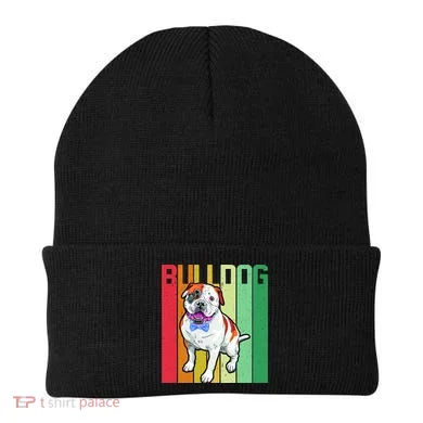 Retro Bulldog Beanie