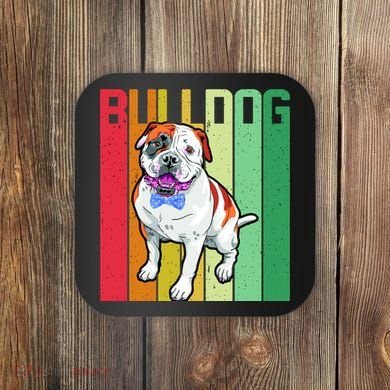 Retro Bulldog Coaster